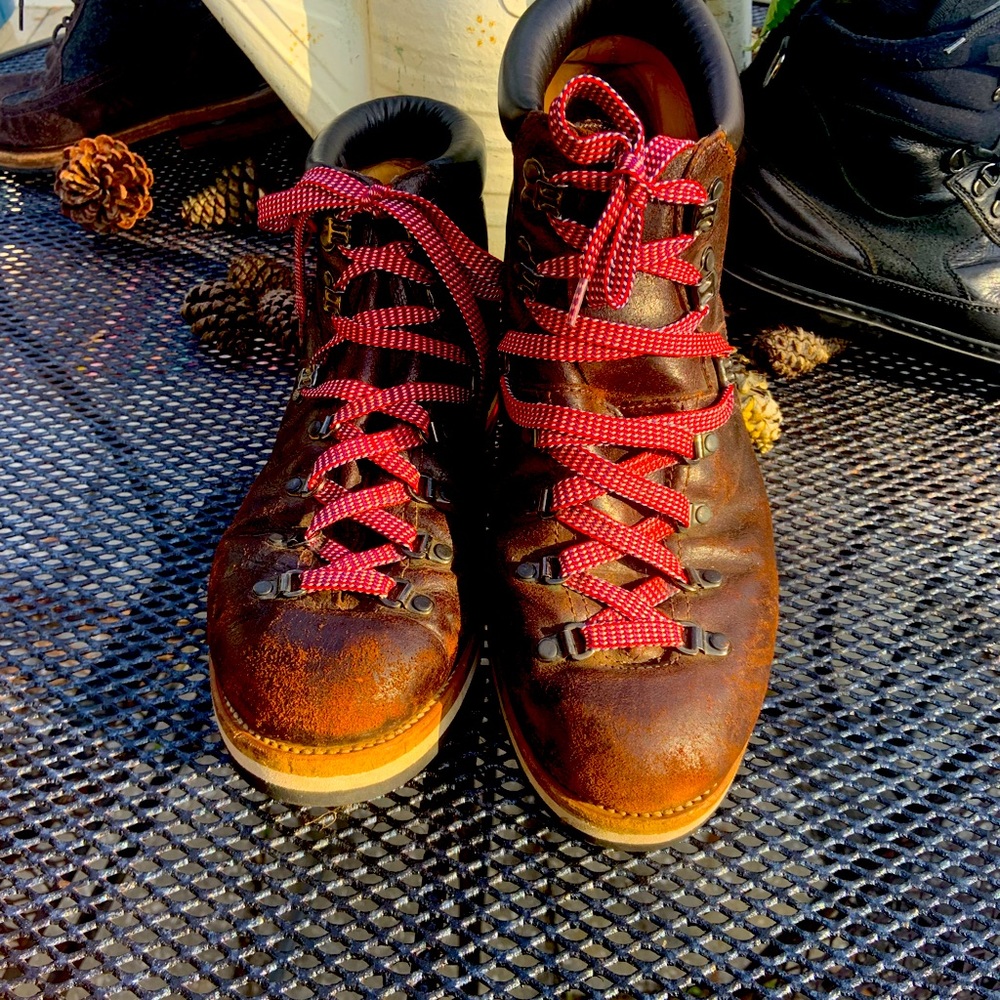 2010 RARE MONCLER/VISVIM Brown Leather Matterhorn Men’s Boots 11US / 45UK